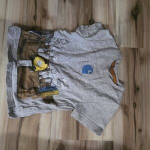 Carhartt Gray Kids Shirt with Graphic Design